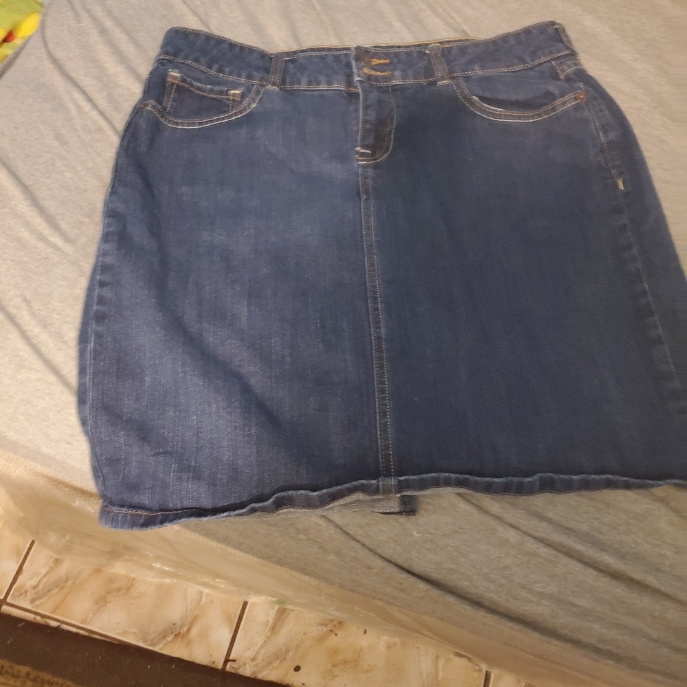 Blue jean skirt